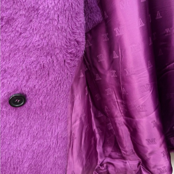 🚩steal authentic MaxMara Purple Textured Fabric - Picture 3 of 9